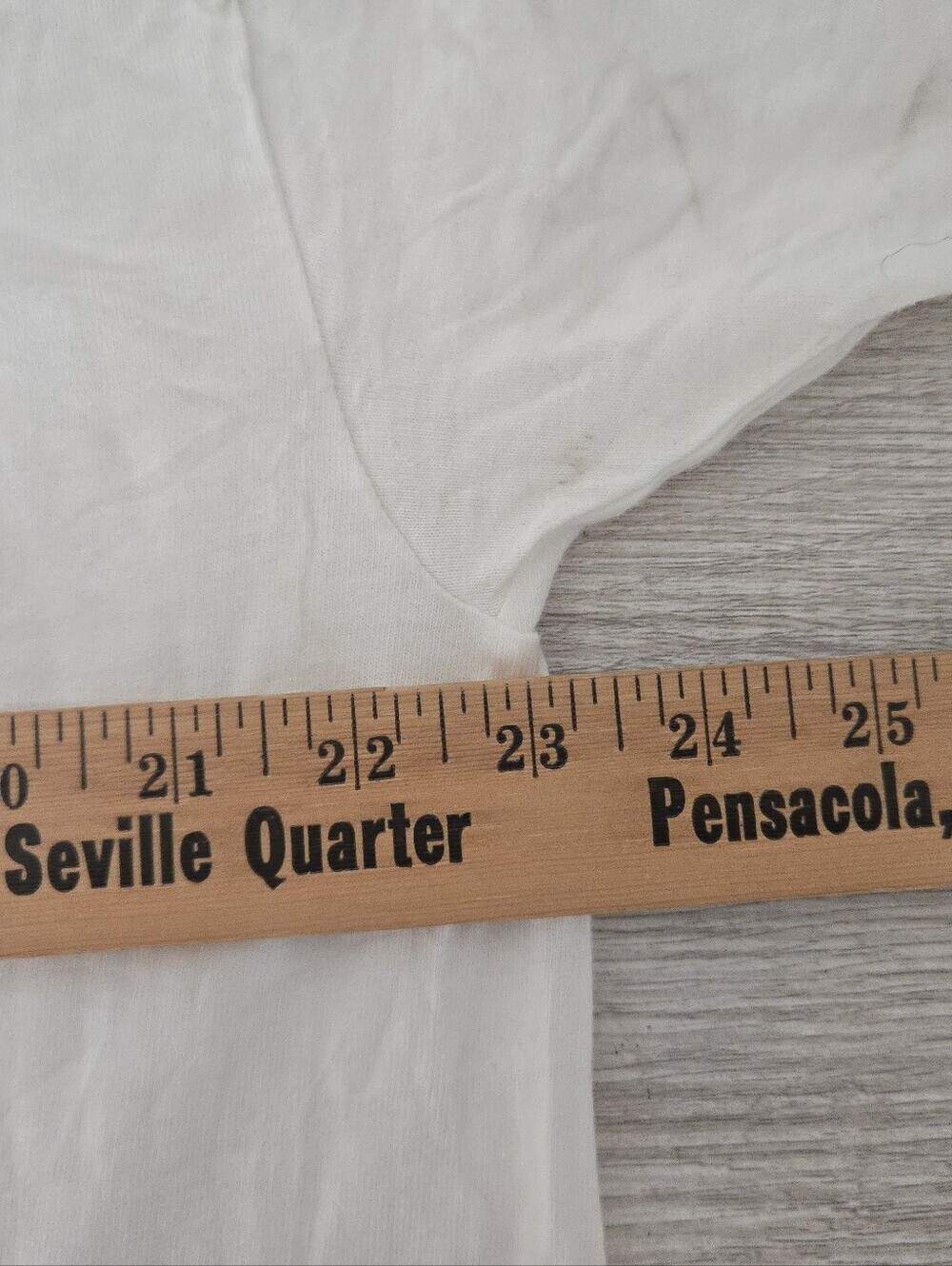 Vintage Hanes The Dessert Place A Sweetery Logo Mens XL White Naturally Distress - Picture 6 of 7